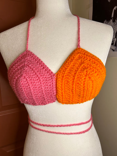 Multicolored Color Block Bralette