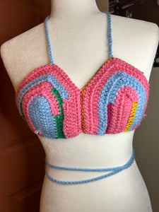 Multicolored Color Block Bralette
