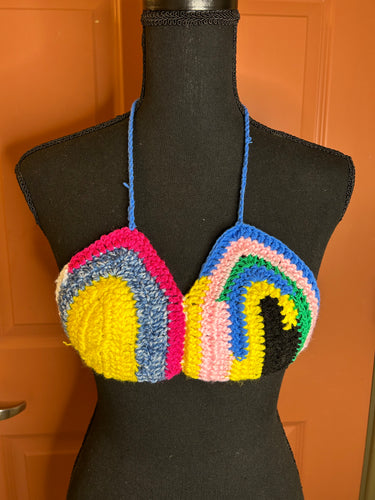 Multicolored Color Block Bralette