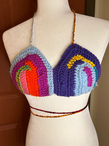 Multicolored Color Block Bralette