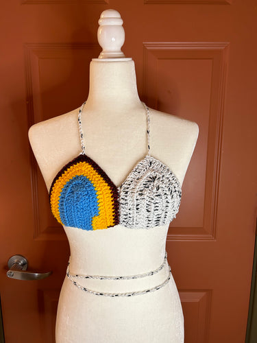 Multicolored Color Block Bralette