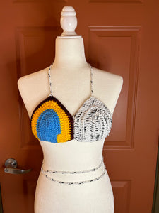 Multicolored Color Block Bralette