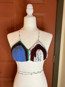 Multicolored Color Block Bralette