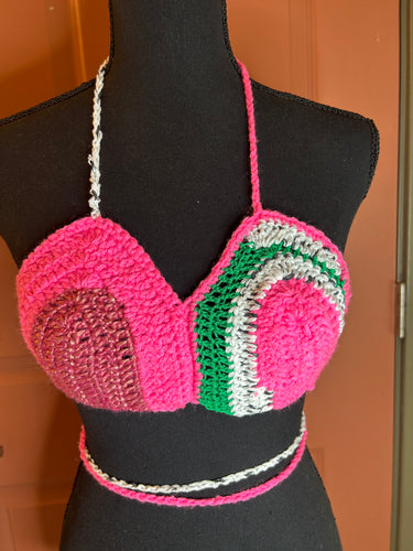 Multicolored Color Block Bralette