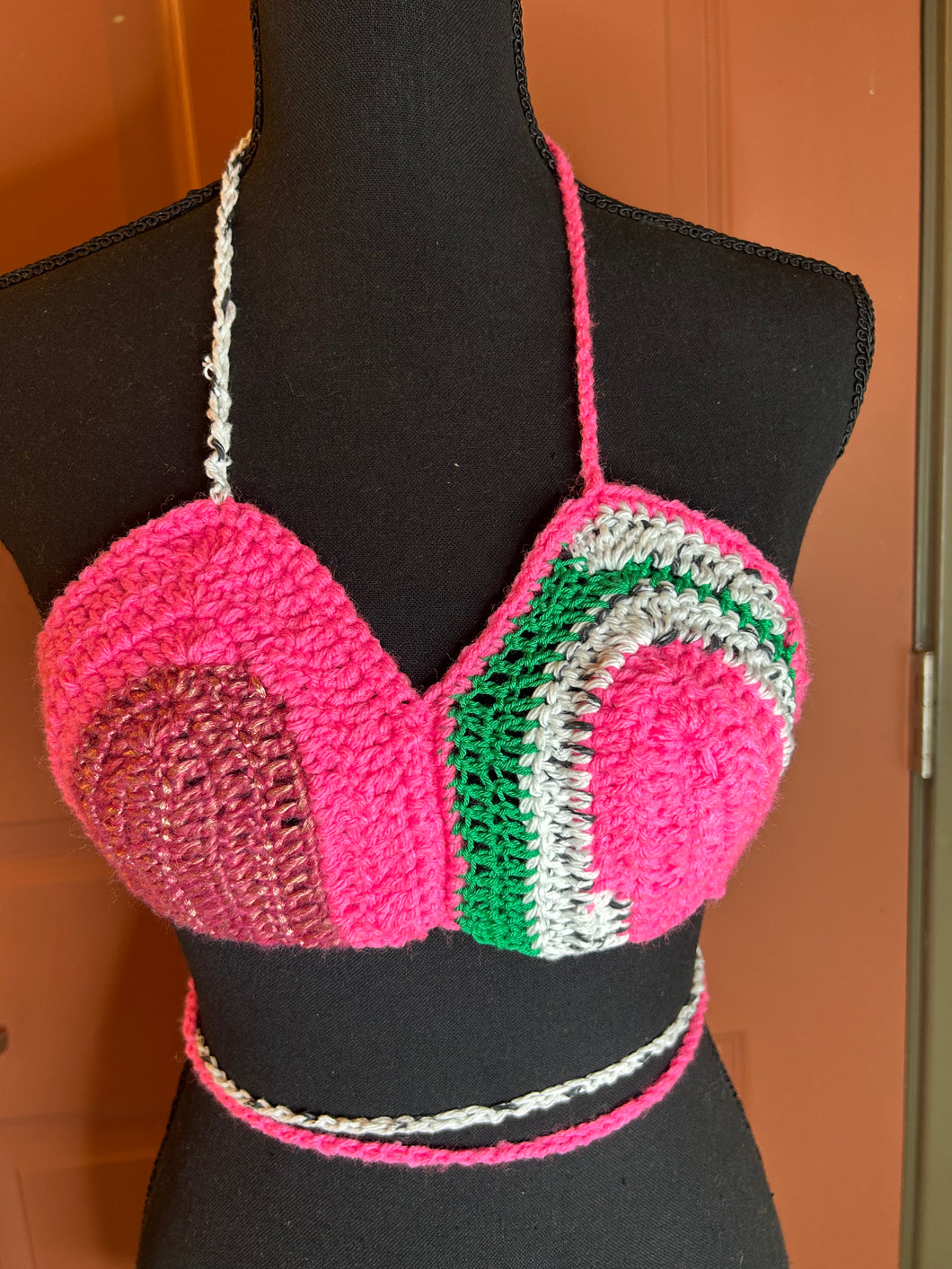 Multicolored Color Block Bralette