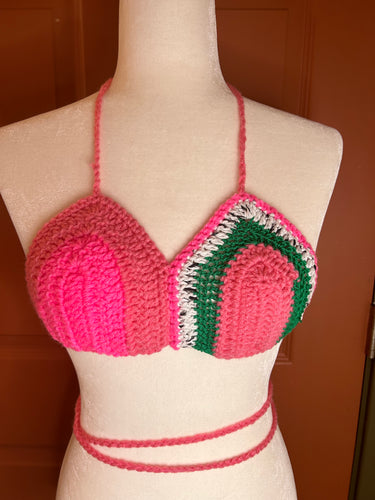 Multicolored Color Block Bralette