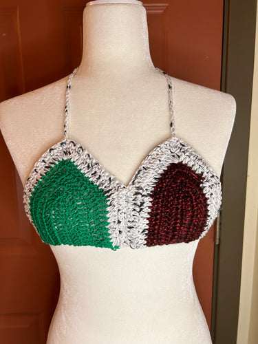 Multicolored Color Block Bralette