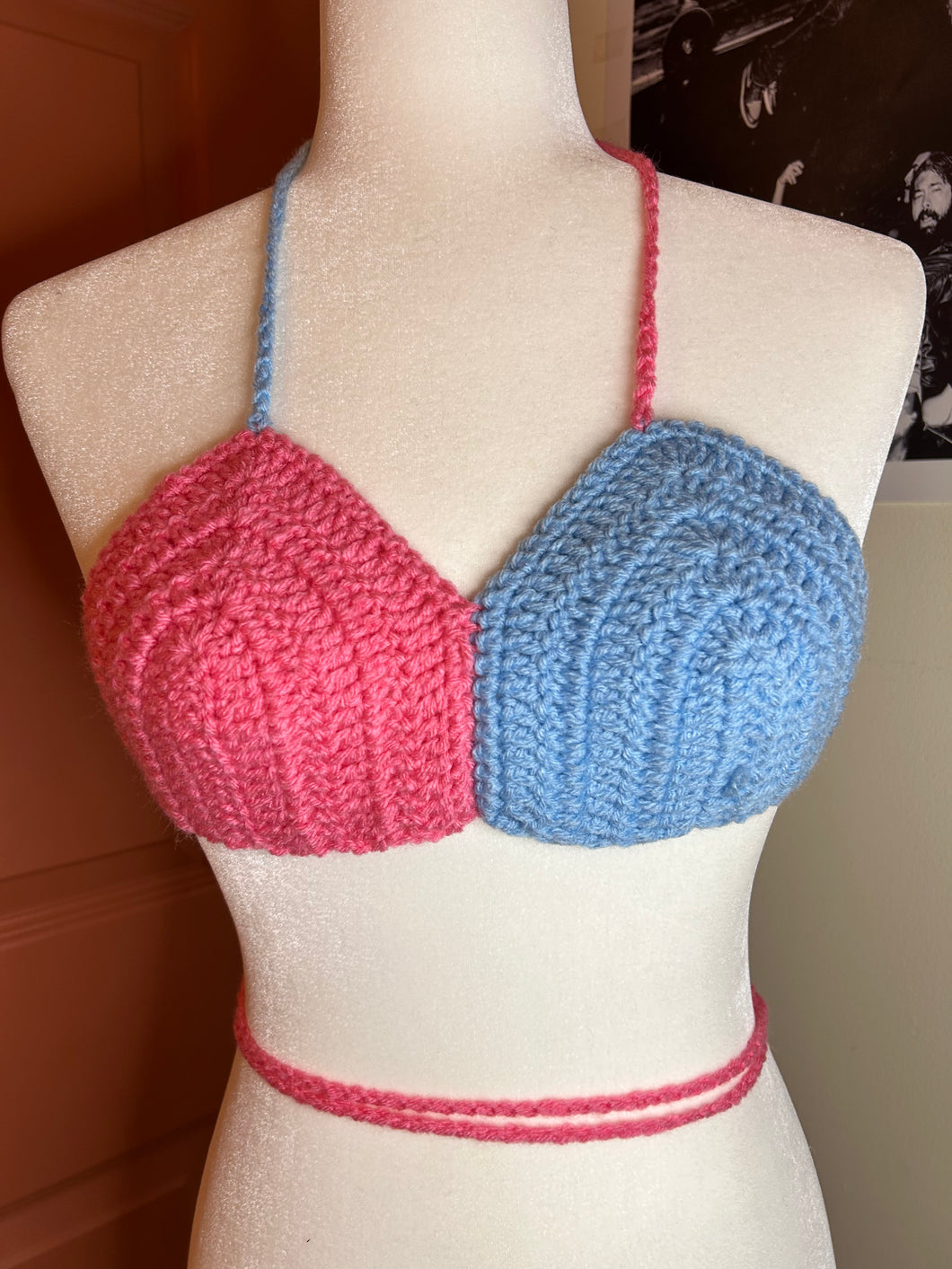 Multicolored Color Block Bralette