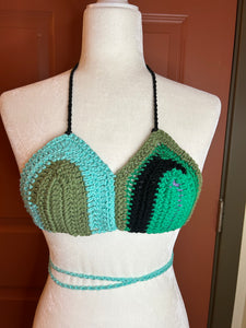 Multicolored Color Block Bralette