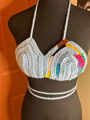 Multicolored Color Block Bralette