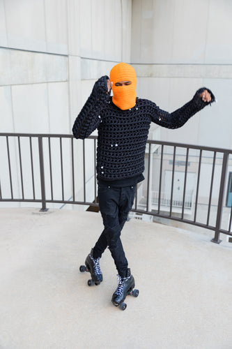 Orange Handmade Ski-Mask