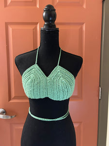 Green Handmade Bralette