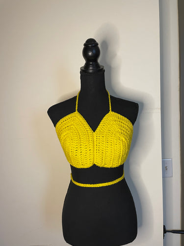 Off Yellow Handmade Bralette