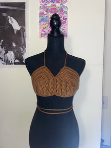 Brown Handmade Bralette