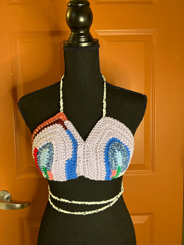 Multicolored Color Block Bralette